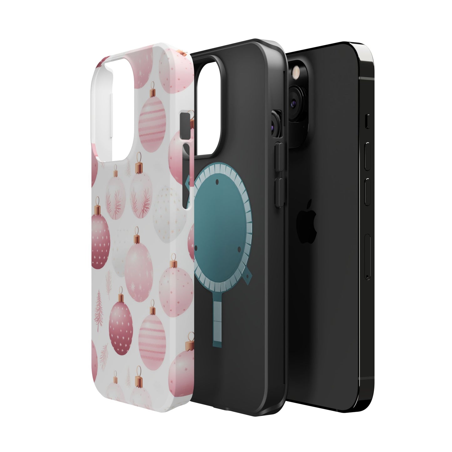 MagSafe iPhone Case: Merry in Pink – Christmas Balls