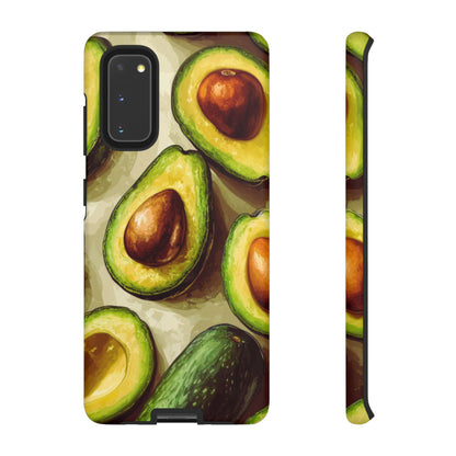 Realistic Avocado Samsung Galaxy  Case – Detailed Green Fruit Design, Shockproof Protection