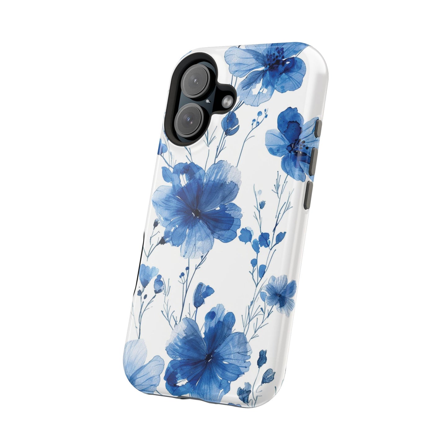 Ethereal Blue Blossoms iPhone Case