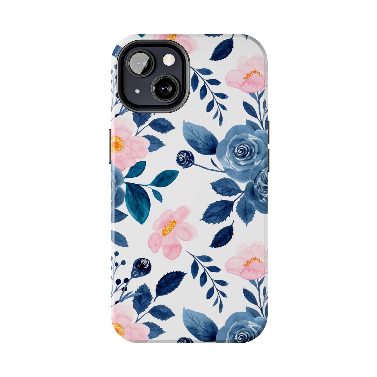 Pastel Garden Charm – iPhone Series Case with Watercolor Flowers