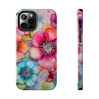 Vibrant Watercolor Floral Garden - iPhone Series Case