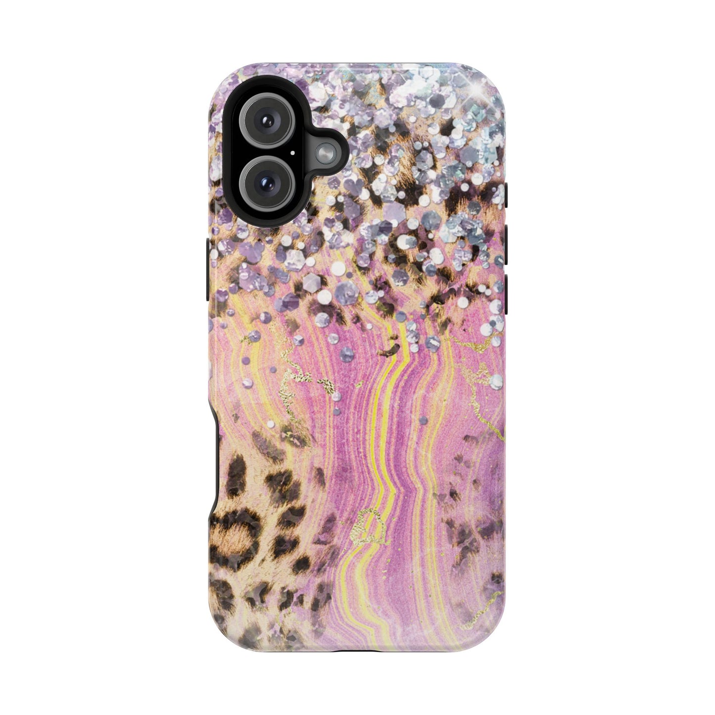 Glitter Glam Leopard – Magsafe iPhone Series Case