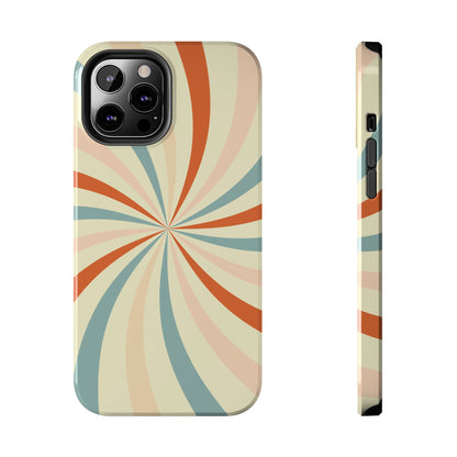 Retro Swirl iPhone Case – Durable, Vintage-Inspired Design with Dual-Layer Protection