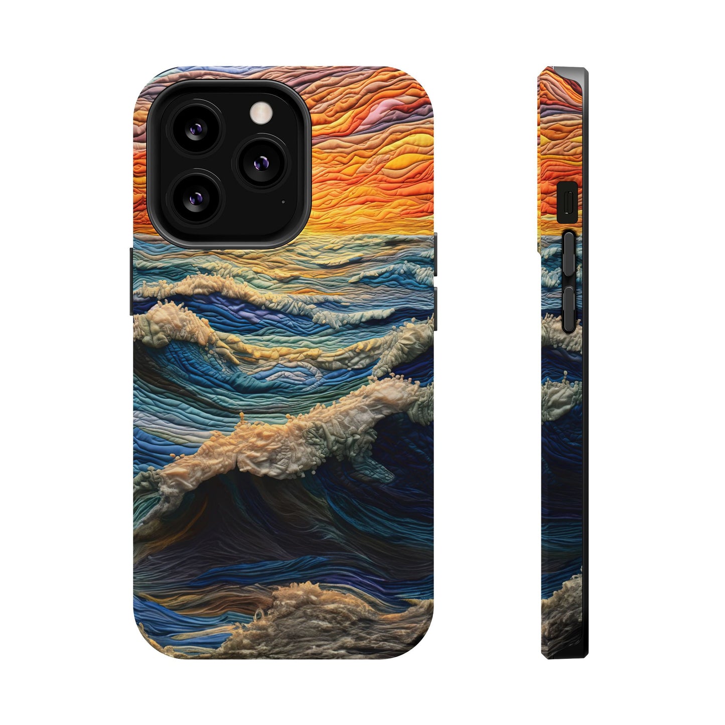 Ocean Sunset Tapestry Waves – MagSafe iPhone Series Case