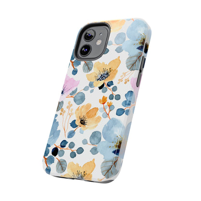 Spring Radiance – iPhone Series Case with Bright Watercolor Flowers