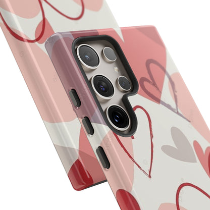 Romantic Red Hearts Samsung Galaxy Case