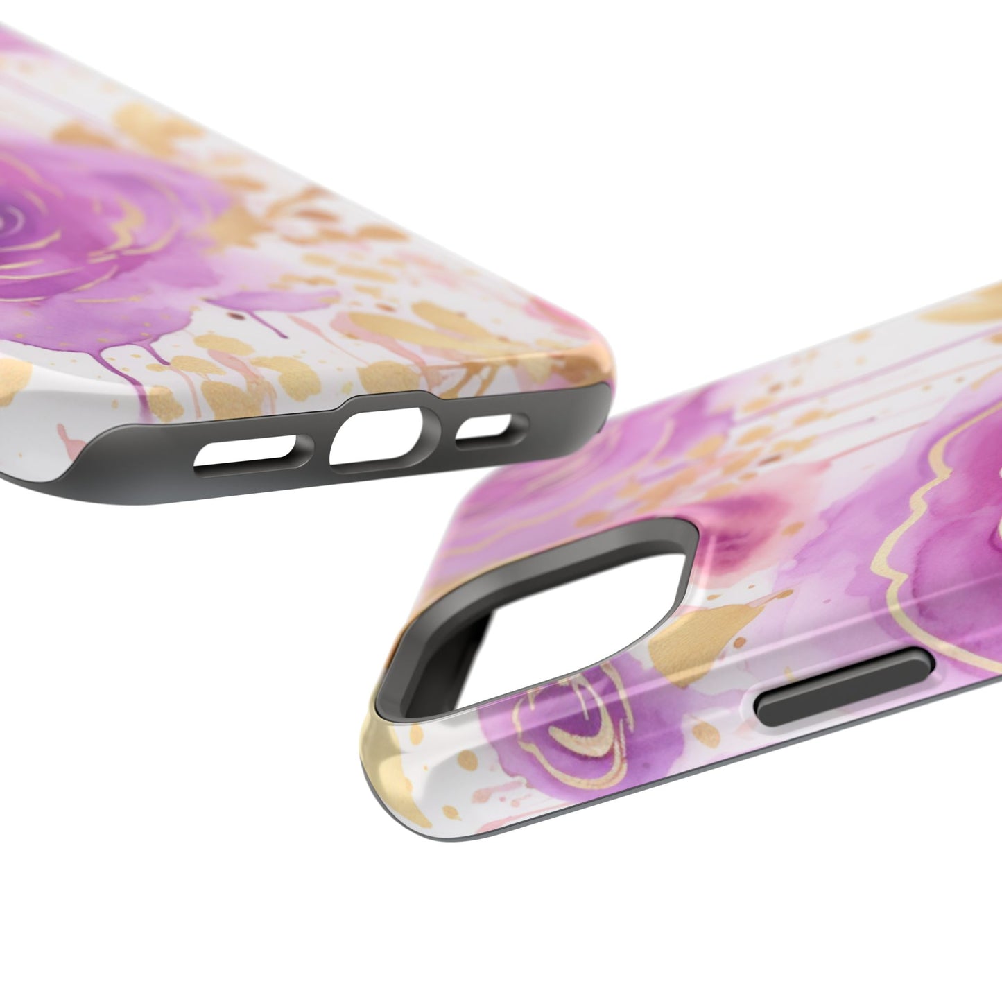 Radiant Purple & Gold Floral - MagSafe iPhone Series Case