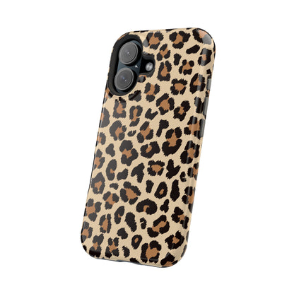 Wild Leopard Print Tough MagSafe iPhone Case – Bold Animal Pattern Design with Dual-Layer Protection