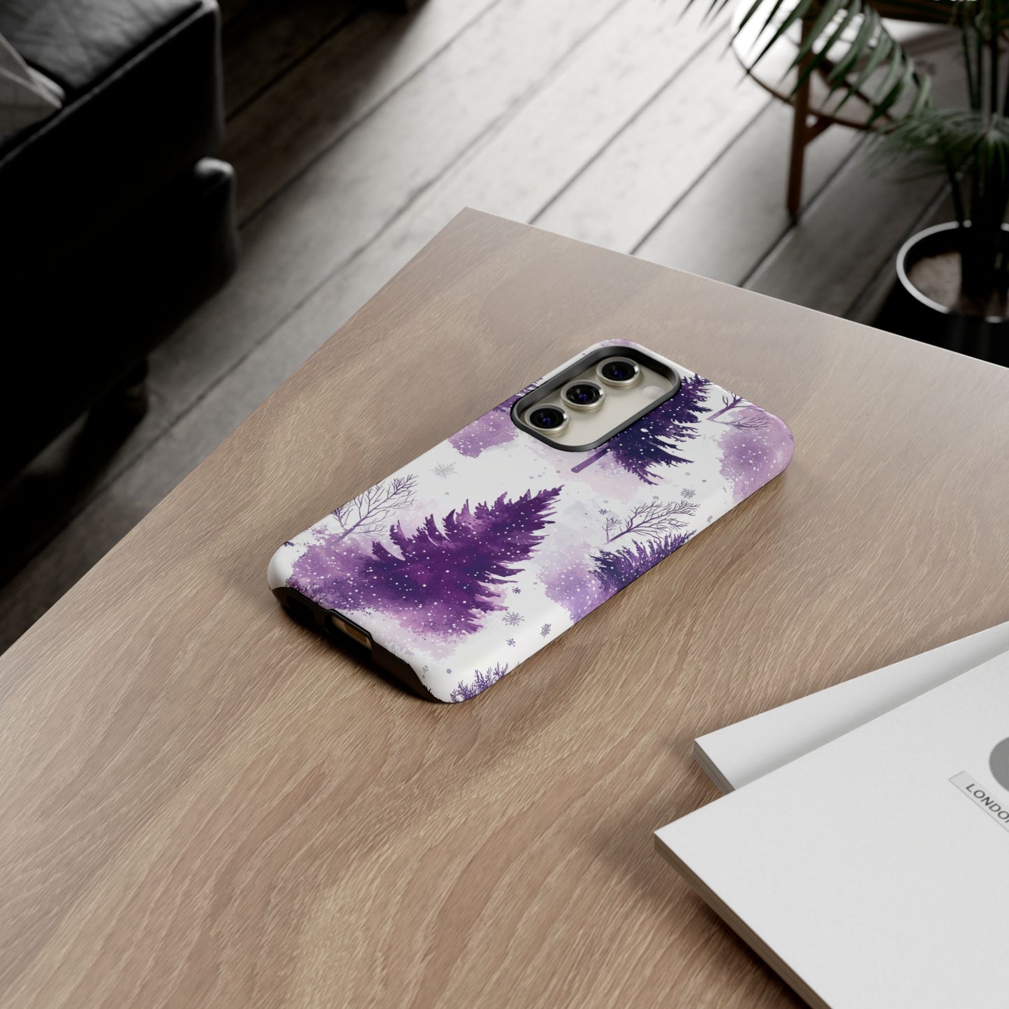 Purple Snowy Forest - Samsung Galaxy Series Case