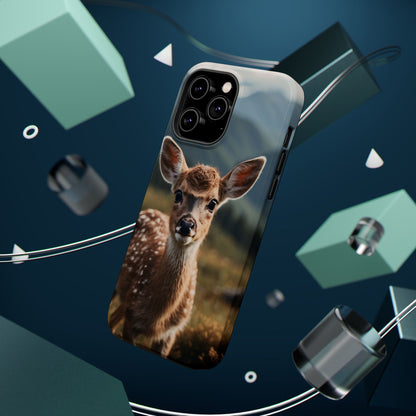 Gentle Fawn in Mountain Meadows MagSafe iPhone Case