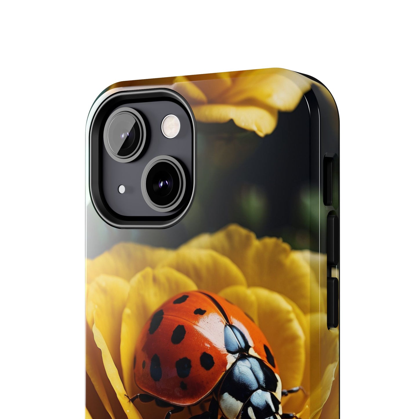 iPhone Case: Ladybug on Yellow Petals