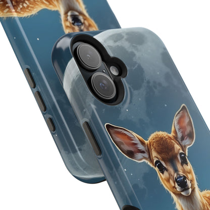 MagSafe-Compatible iPhone Case – Enchanted Fawn Under the Moonlit Sky