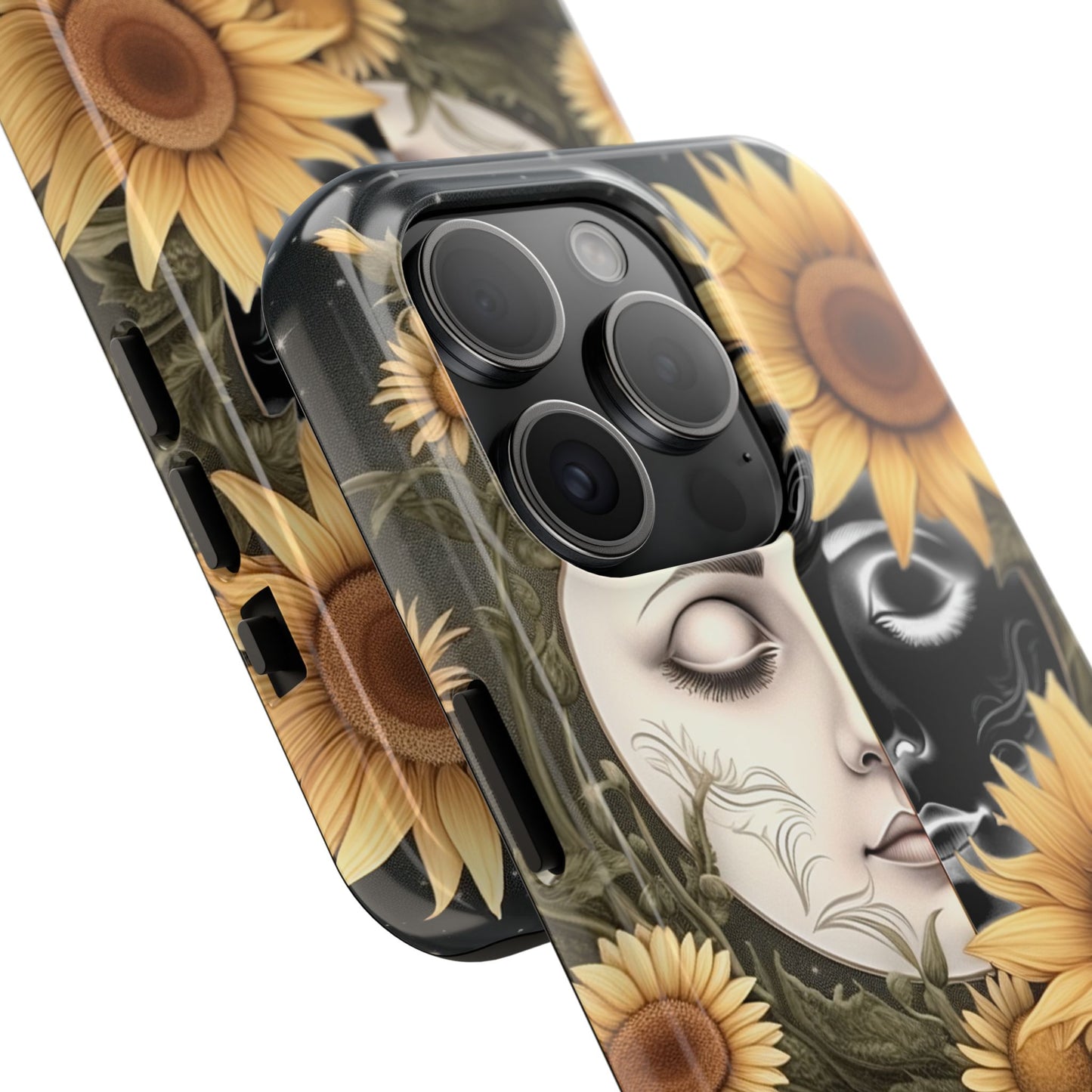 Sunflower Moon and Stars iPhone Case – Ethereal Art