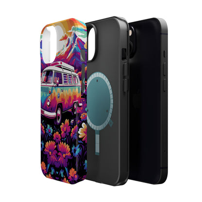 Groovy Floral Sunset Van – MagSafe iPhone Series Case