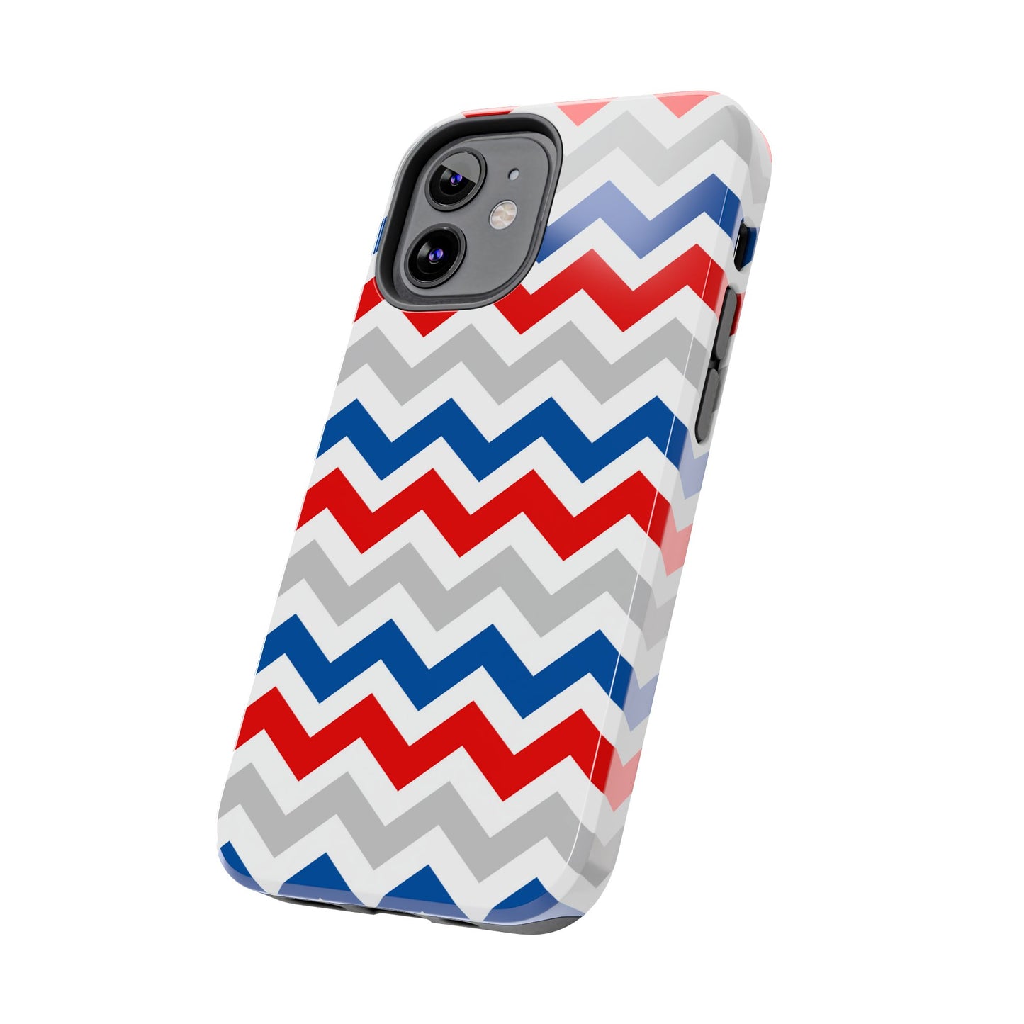 Patriotic Red, White & Blue Chevron – Geometric iPhone Case