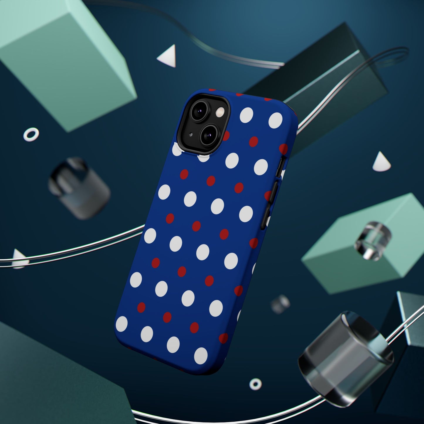 Patriotic Polka Dots – MagSafe iPhone Case