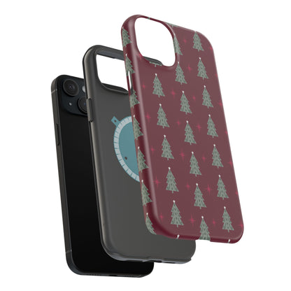 Retro Christmas Tree Pattern – MagSafe iPhone Series Case