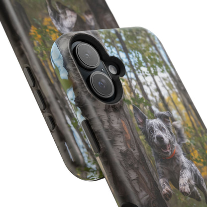 Happy Forest Dog MagSafe iPhone Case – Nature-Inspired Protective Cover