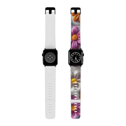 Glossy 3D Floral  Apple Watch Band