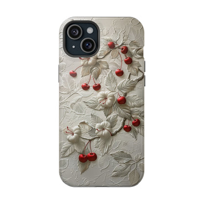 Unleash Your Inner Goddess With Our Athenian Elegance Cherry Marble Phone Case | A Blend of Classic Art and Modern Tech | Cute Cherries | Stone