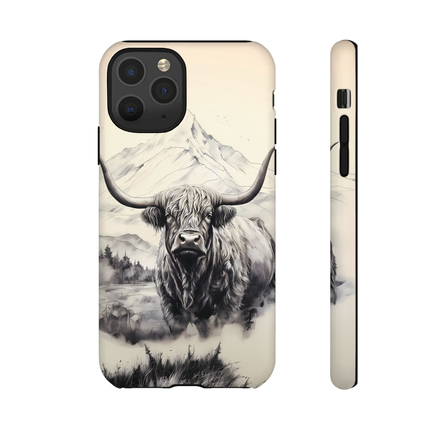 Highland Cow Western iPhone Case