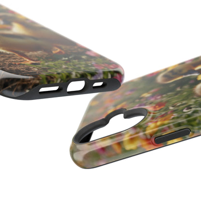 Charming Ducklings in Floral Garden - MagSafe iPhone Case