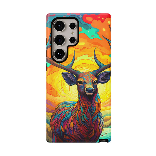 Vibrant Stag in Bloom – Samsung Galaxy Case