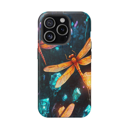 Mystical Dragonflies & Crystals – MagSafe iPhone Series Case