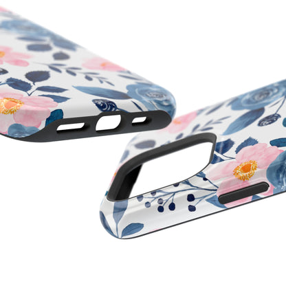 Pastel Garden Charm – MagSafe Case with Soft Watercolor Floral Print