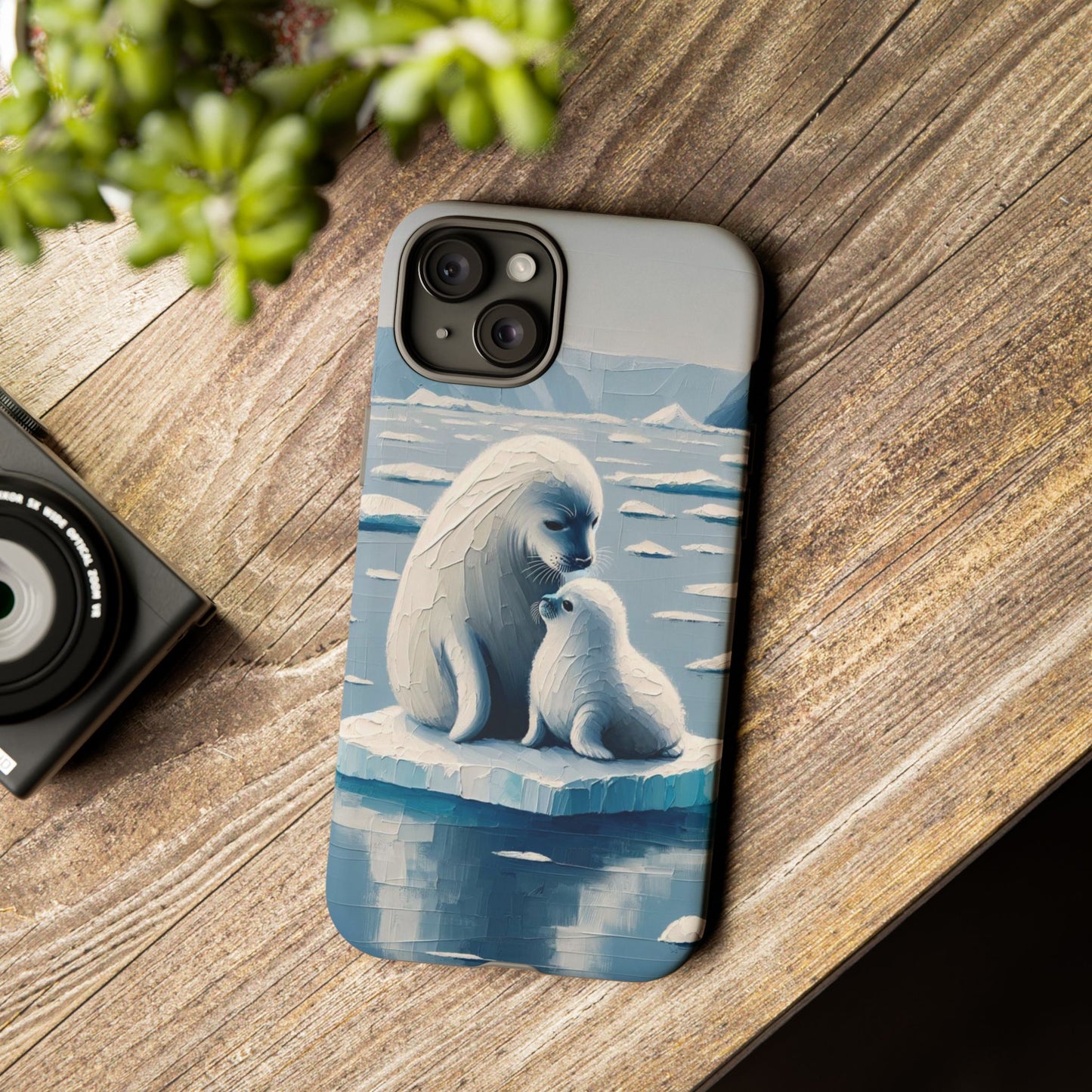 Arctic Serenity Seal iPhone Case