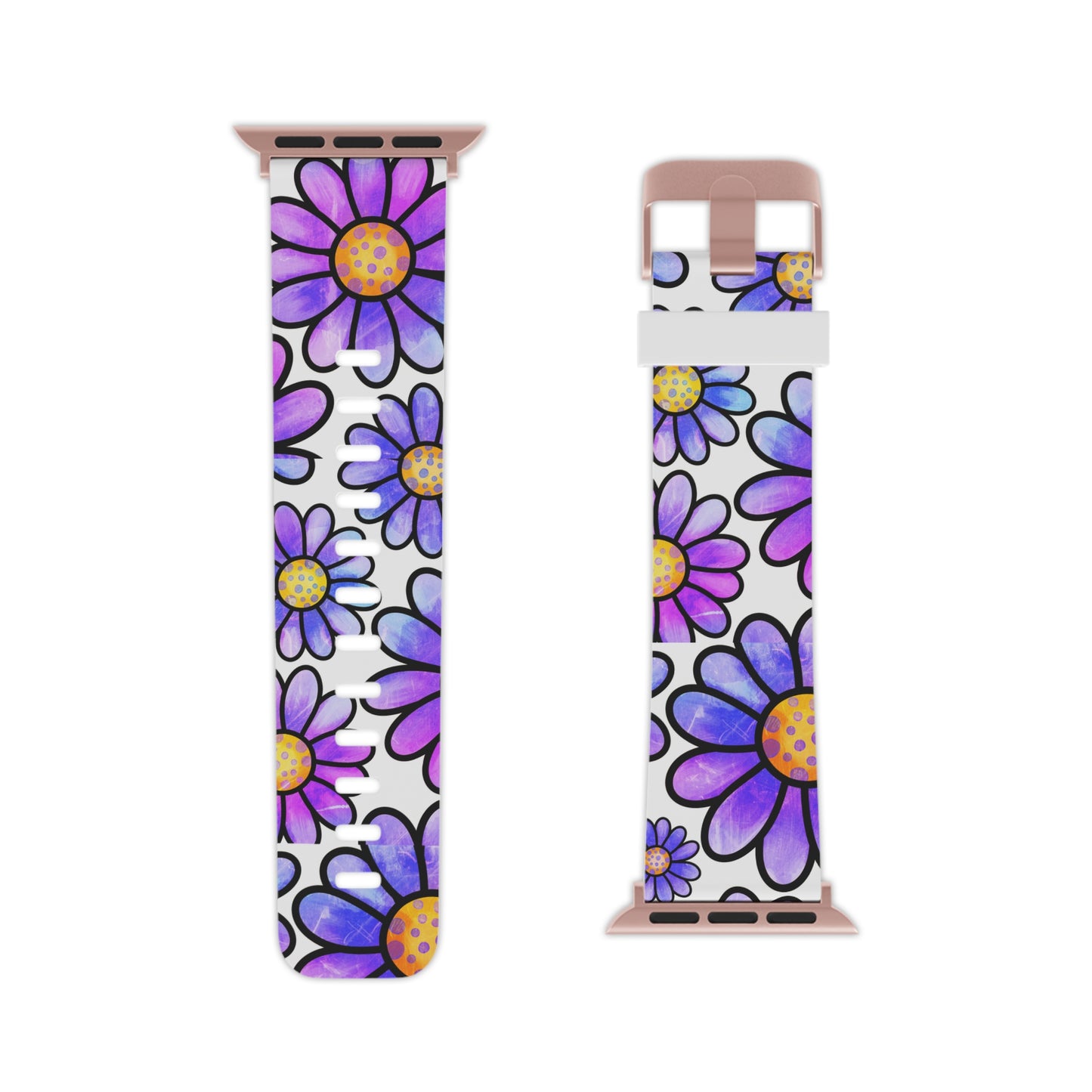 Purple Daisy Delight Apple Watch Band