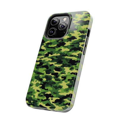 Green Woodland Camouflage – iPhone Case, Sleek and Durable Design