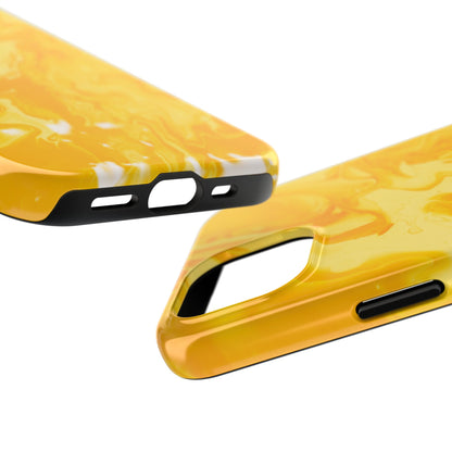 Luxe Yellow Marble iPhone Case – Stunning Golden Marble Texture