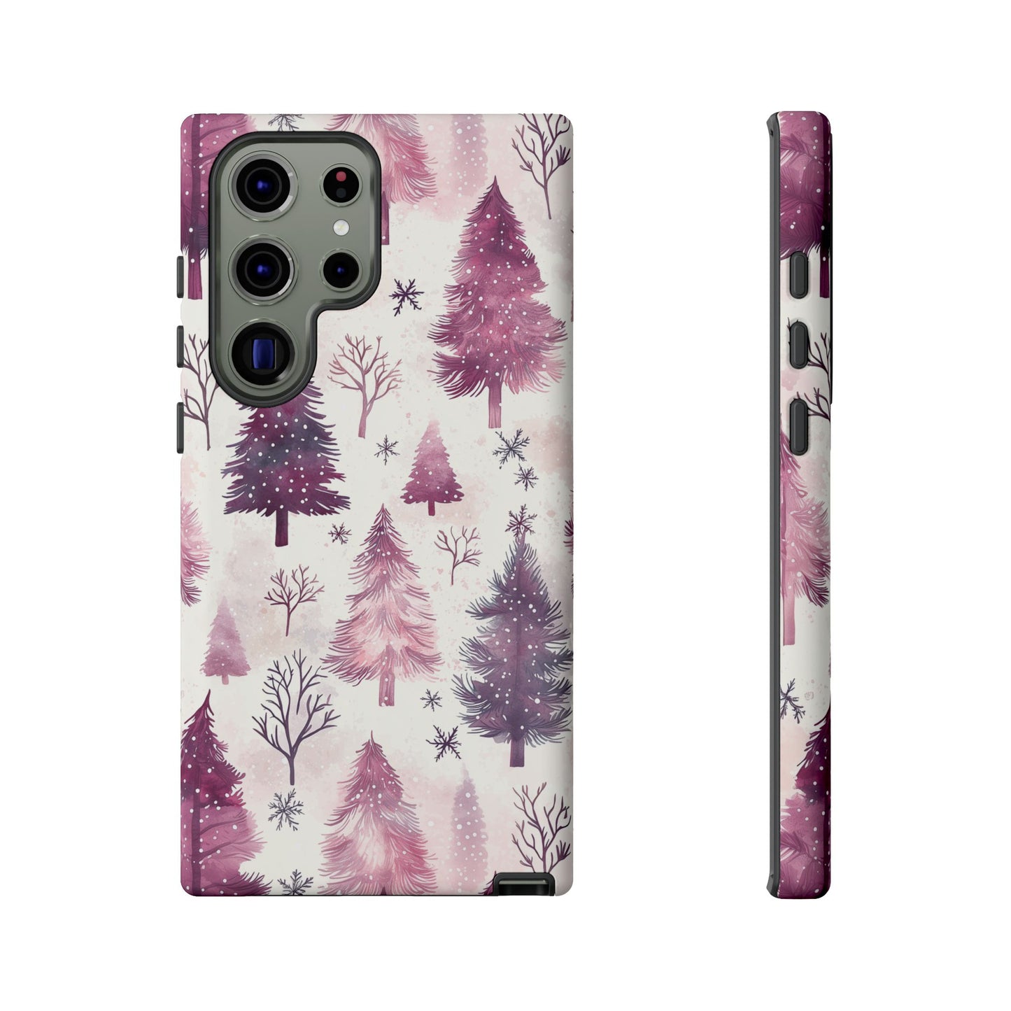 Winter Wonderland Purple Christmas Trees –Samsung Galaxy Series Case