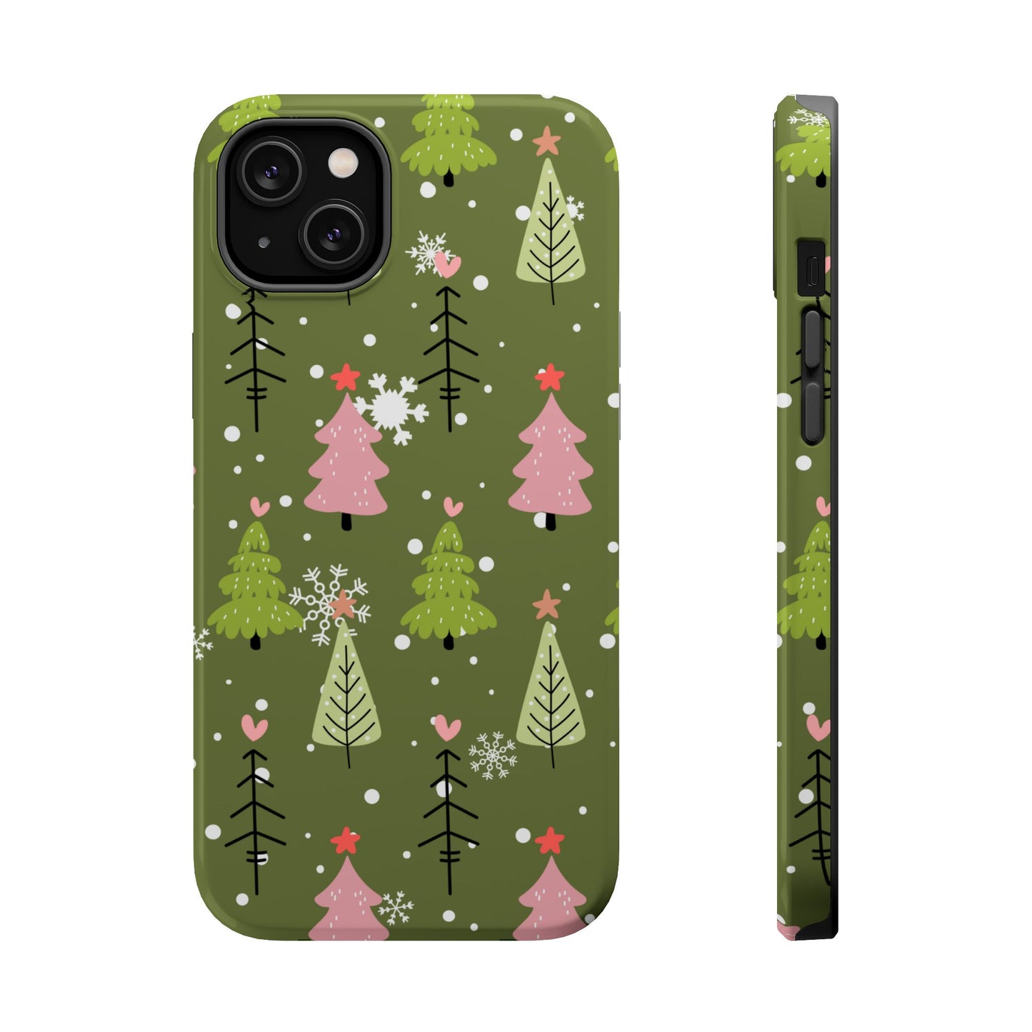 Whimsical Christmas Tree Pattern – MagSafe Phone Series Case