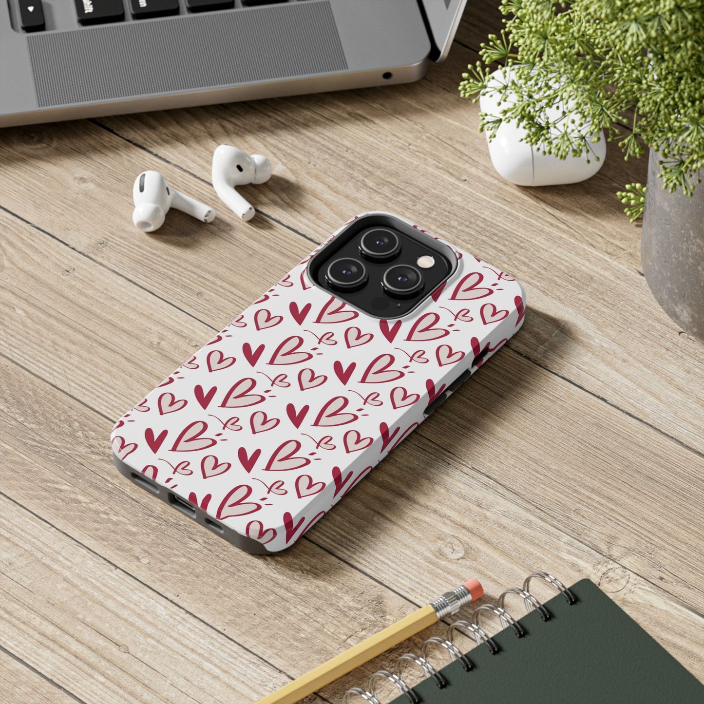 Love Scribbles iPhone Case