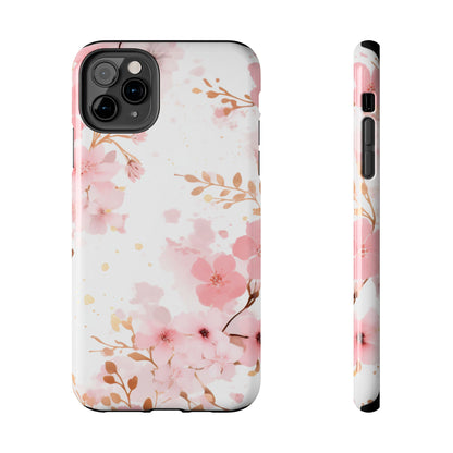 Soft Pink Cherry Blossom iPhone Case – Elegant Floral Design