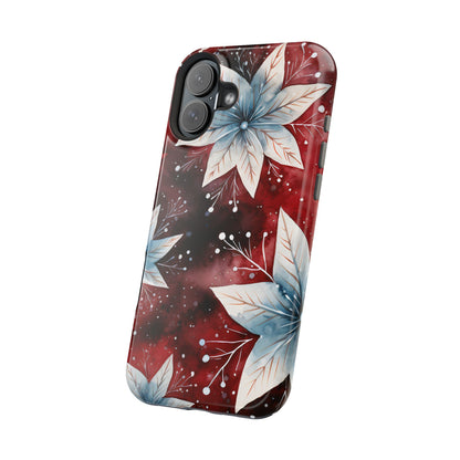 Winter Bloom Poinsettia – MagSafe iPhone Case