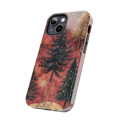 Rustic Red Winter Forest - iPhone Series Case