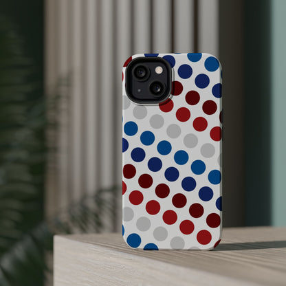 Patriotic Polka Dots - MagSafe iPhone Case