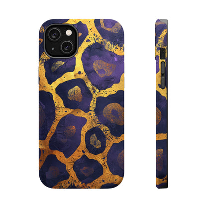 Regal Amethyst Leopard iPhone Case