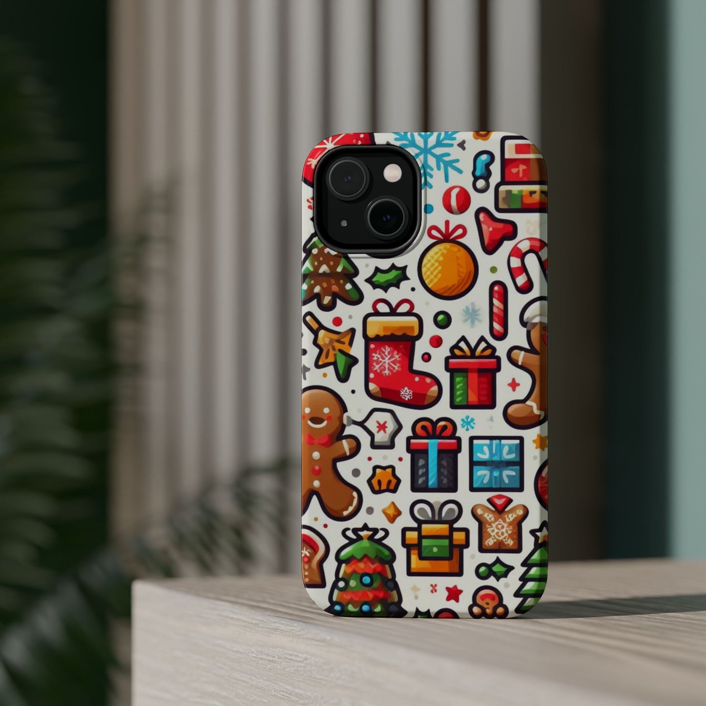 Festive Christmas Icons Pattern – MagSafe iPhone Series Case