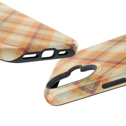 MagSafe Case - Warm Autumn Plaid Design