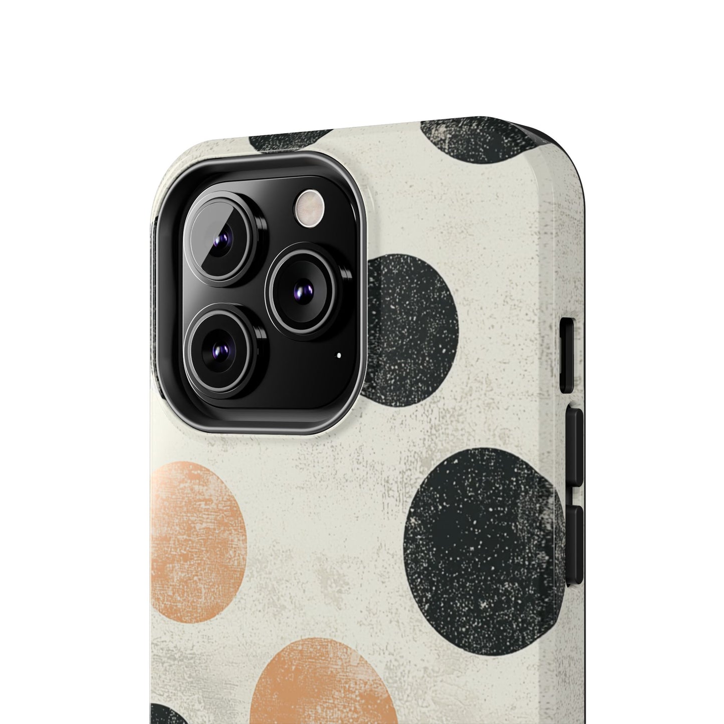 Vintage Polka Dot iPhone Case - Retro Abstract Protective Cover