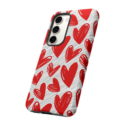 Samsung Galaxy Case: Whimsical Heart Doodle