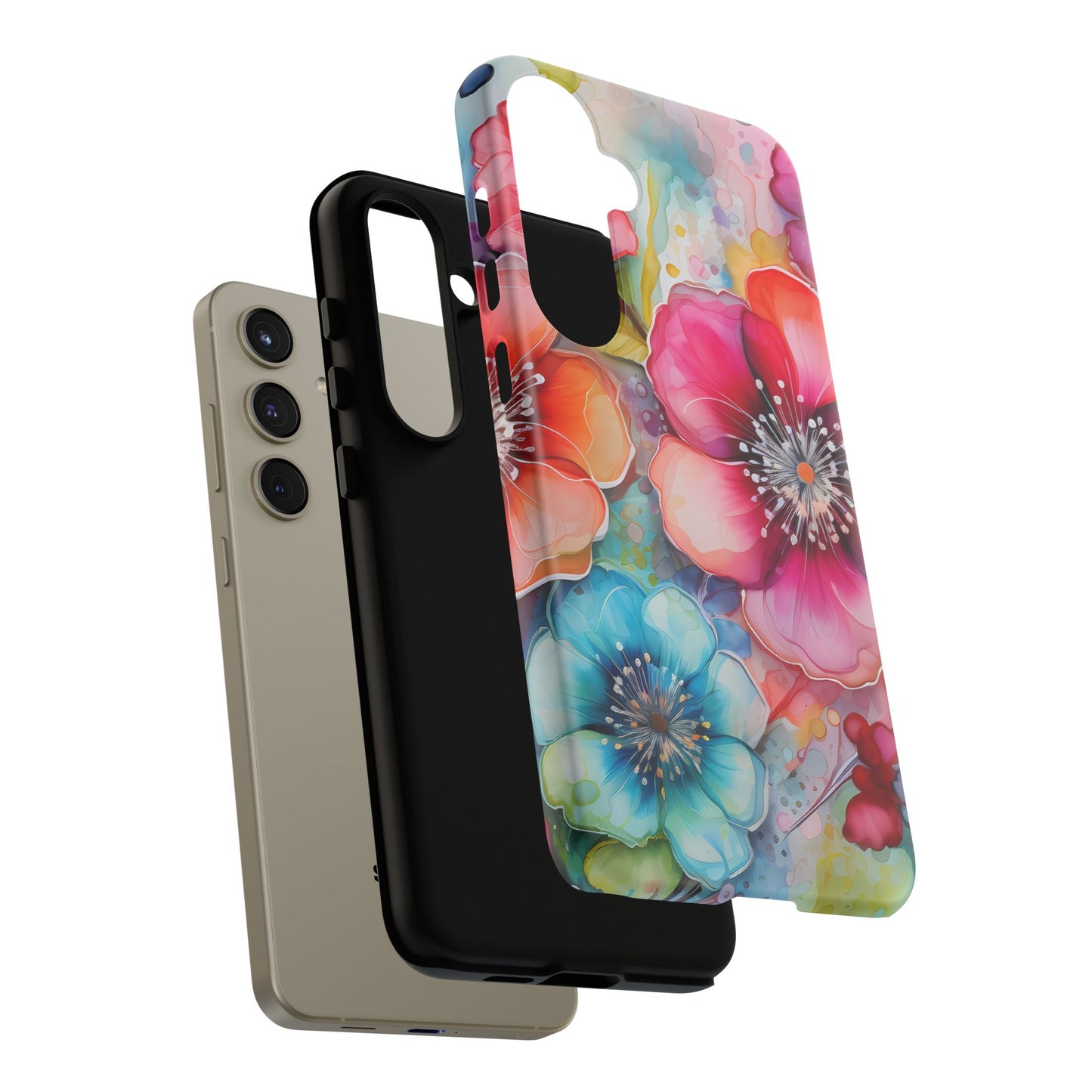 Vibrant Watercolor Floral Garden - Samsung Galaxy Series Case