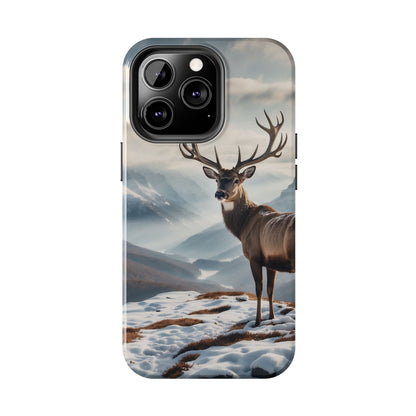 Alpine Majesty: Stag in Snow – iPhone Case