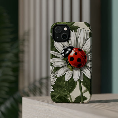 Ladybug & Daisy Garden Charm - MagSafe iPhone Case