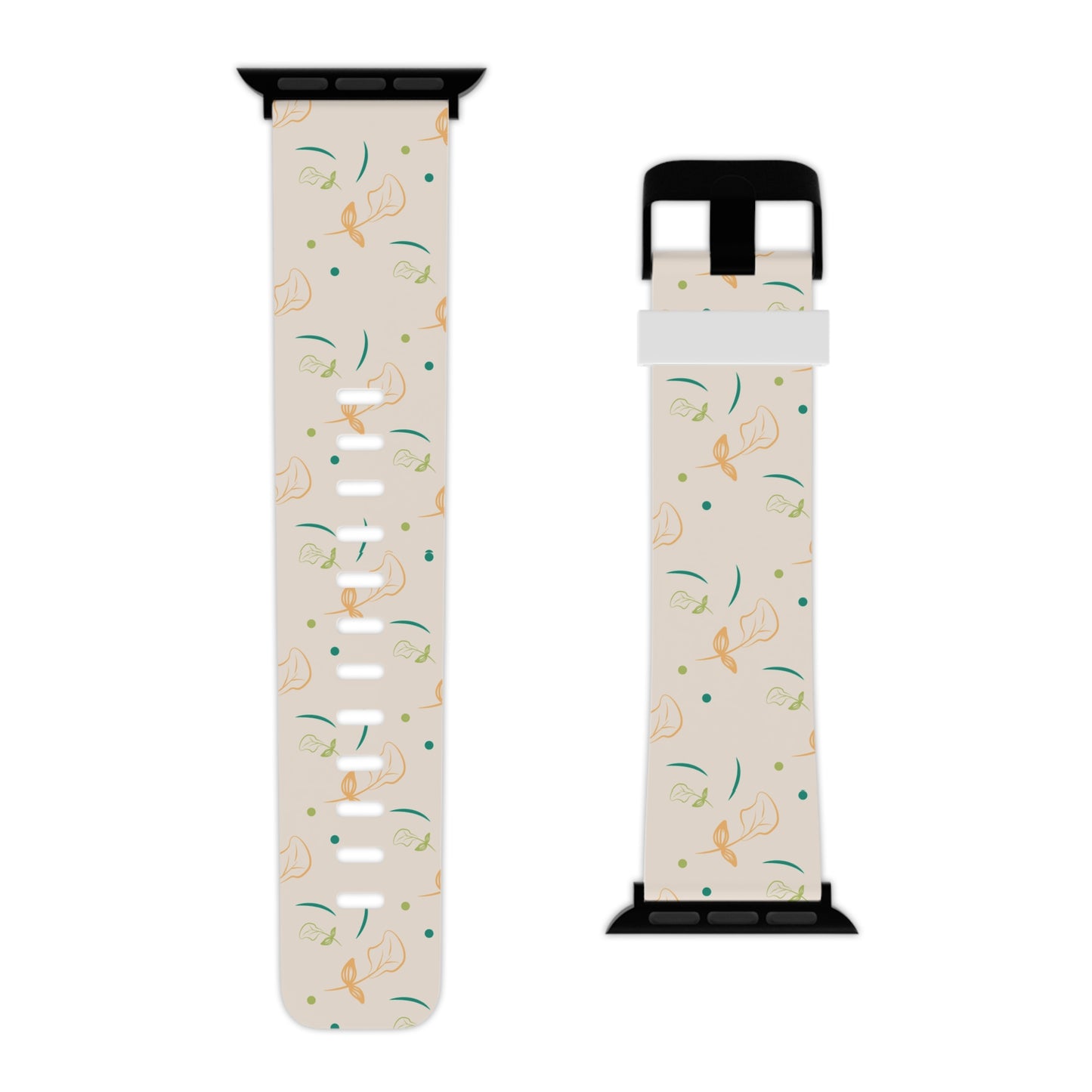 Soft Pastel Abstract Floral Apple Watch Band