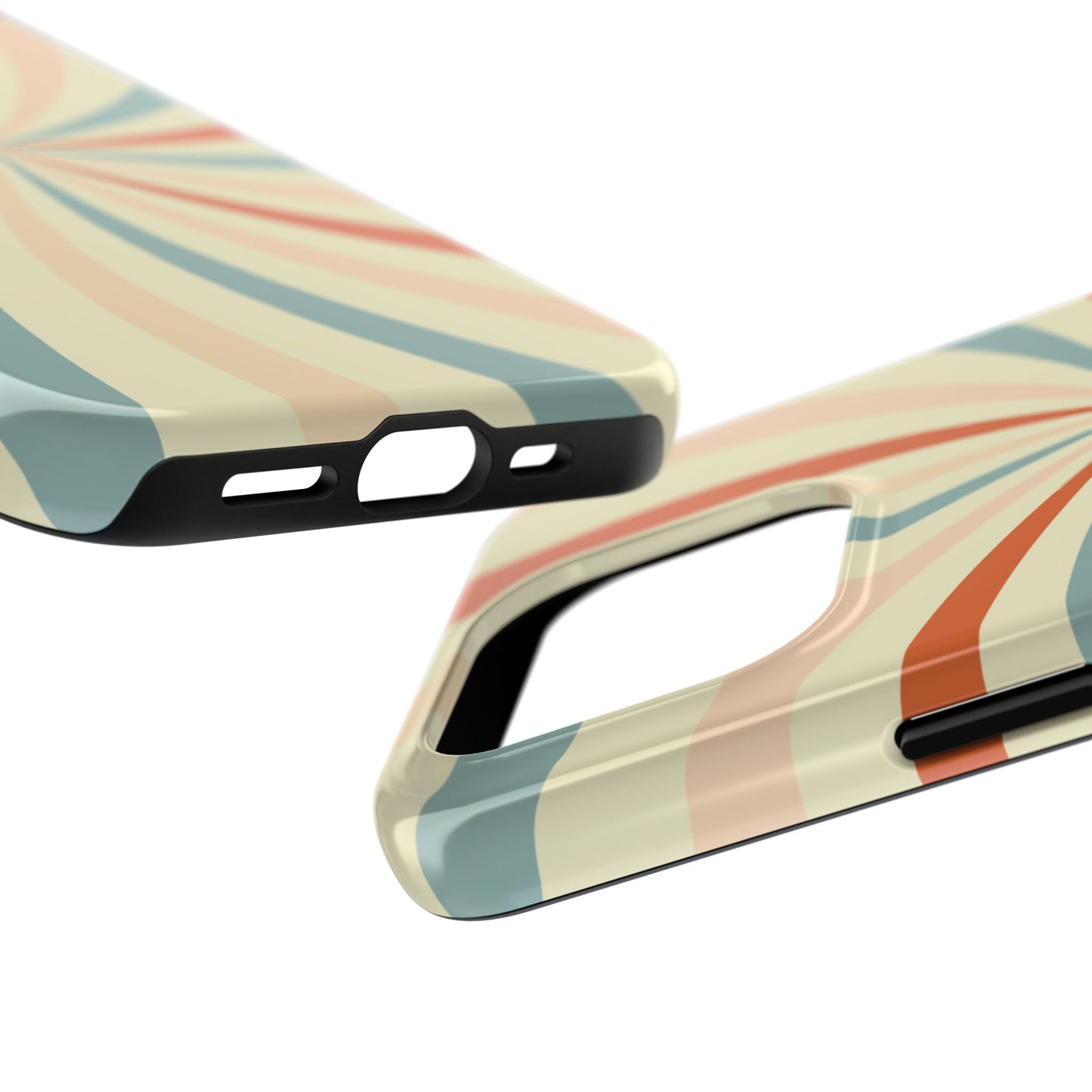 Retro Swirl iPhone Case – Durable, Vintage-Inspired Design with Dual-Layer Protection